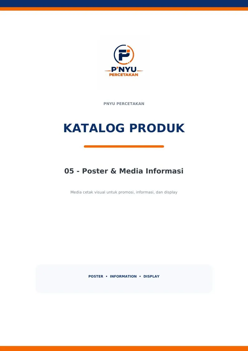 Katalog Poster & Media Informasi