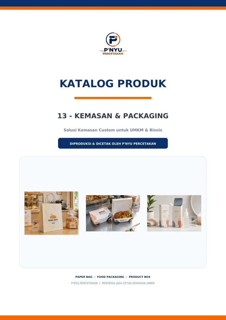 Cover katalog Kemasan & Packaging
