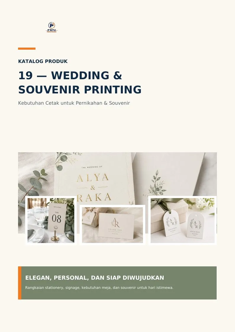Katalog Wedding & Souvenir Printing