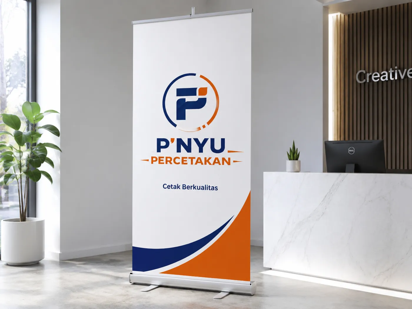 Mockup Roll Up Banner dari katalog PNYU