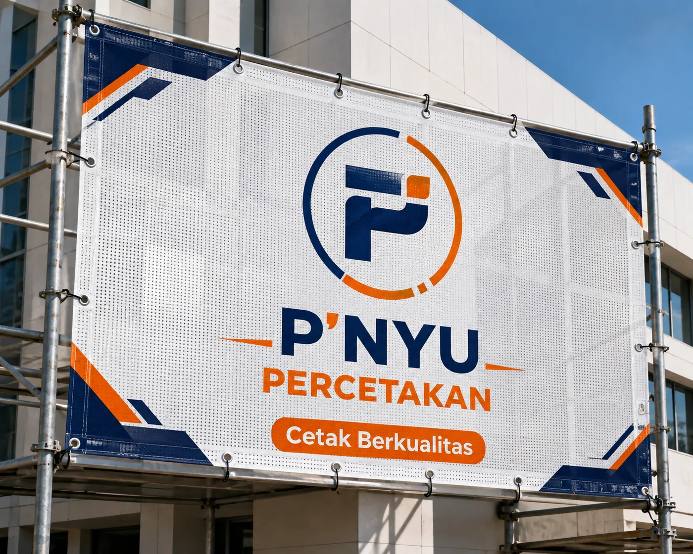 Mockup Banner Mesh dari katalog PNYU