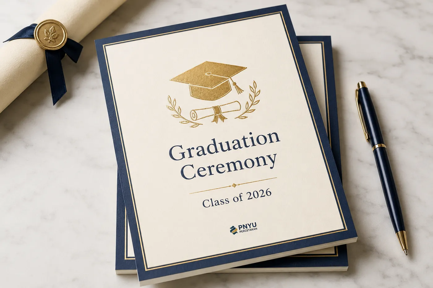 Mockup Undangan Wisuda dari katalog PNYU