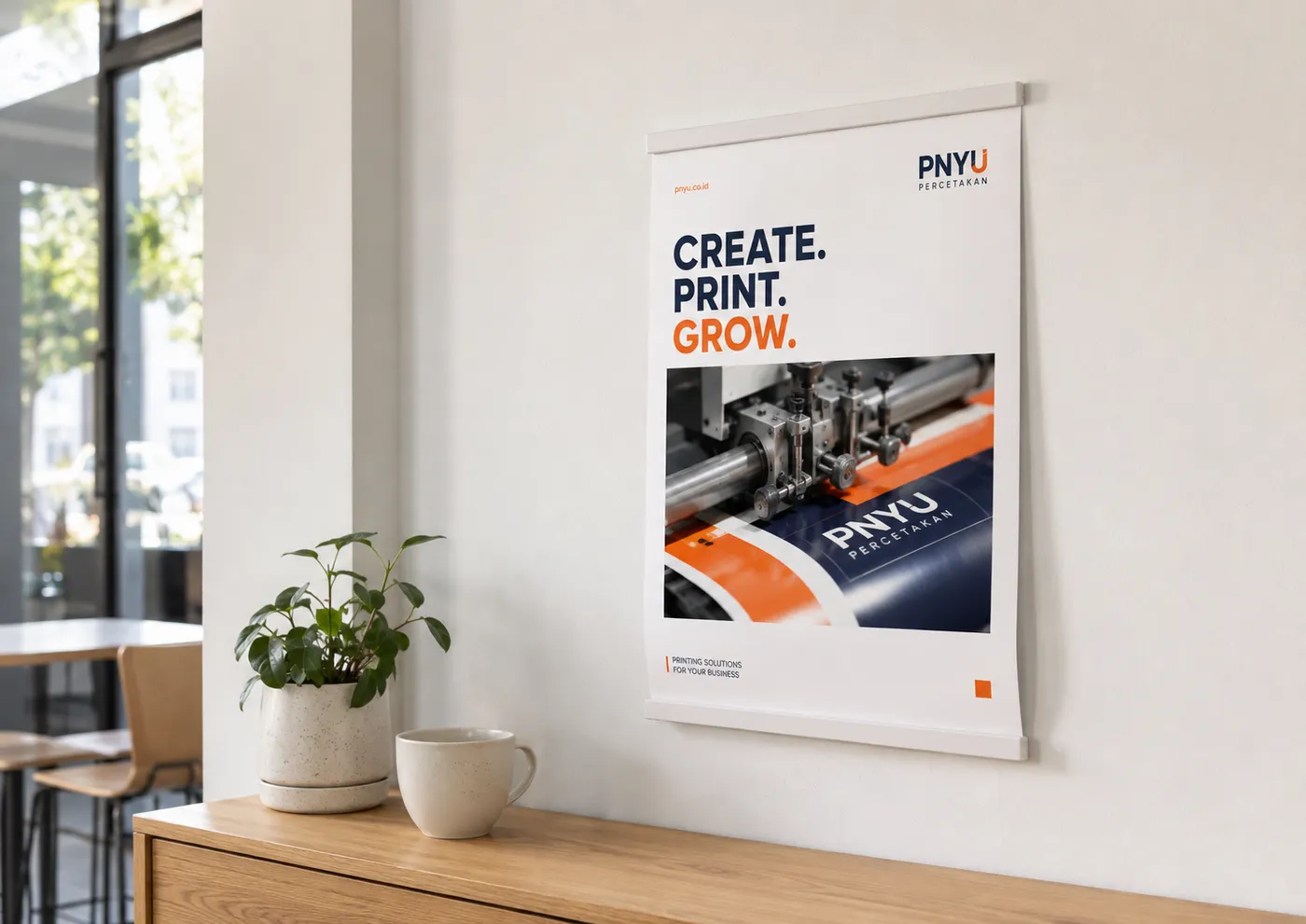 Mockup Poster A3 dari katalog PNYU