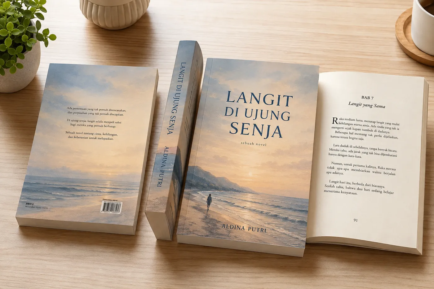 Mockup Novel dari katalog PNYU