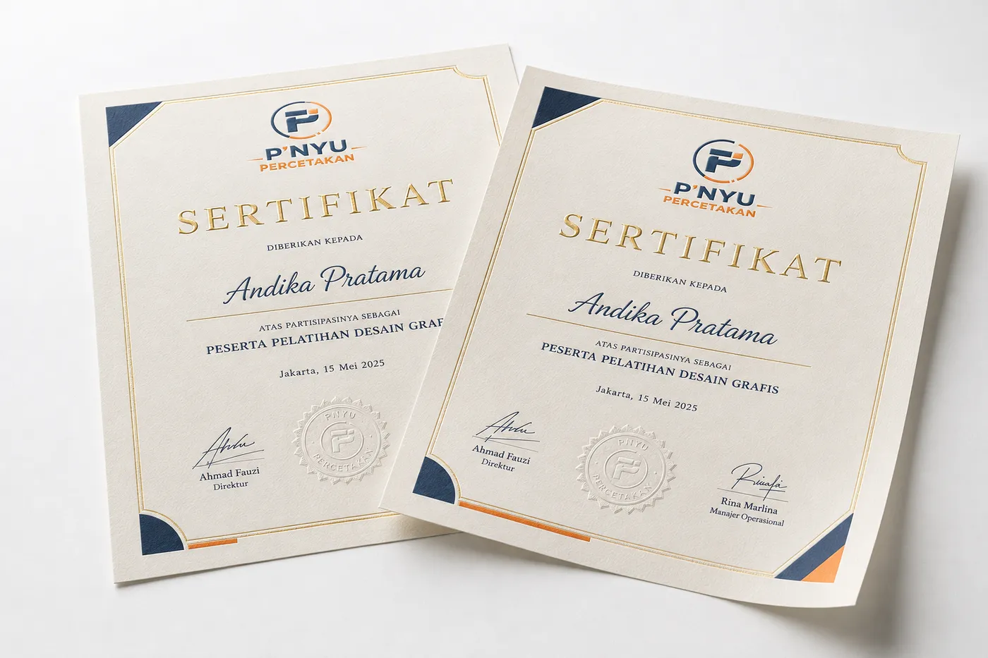 Sertifikat Premium