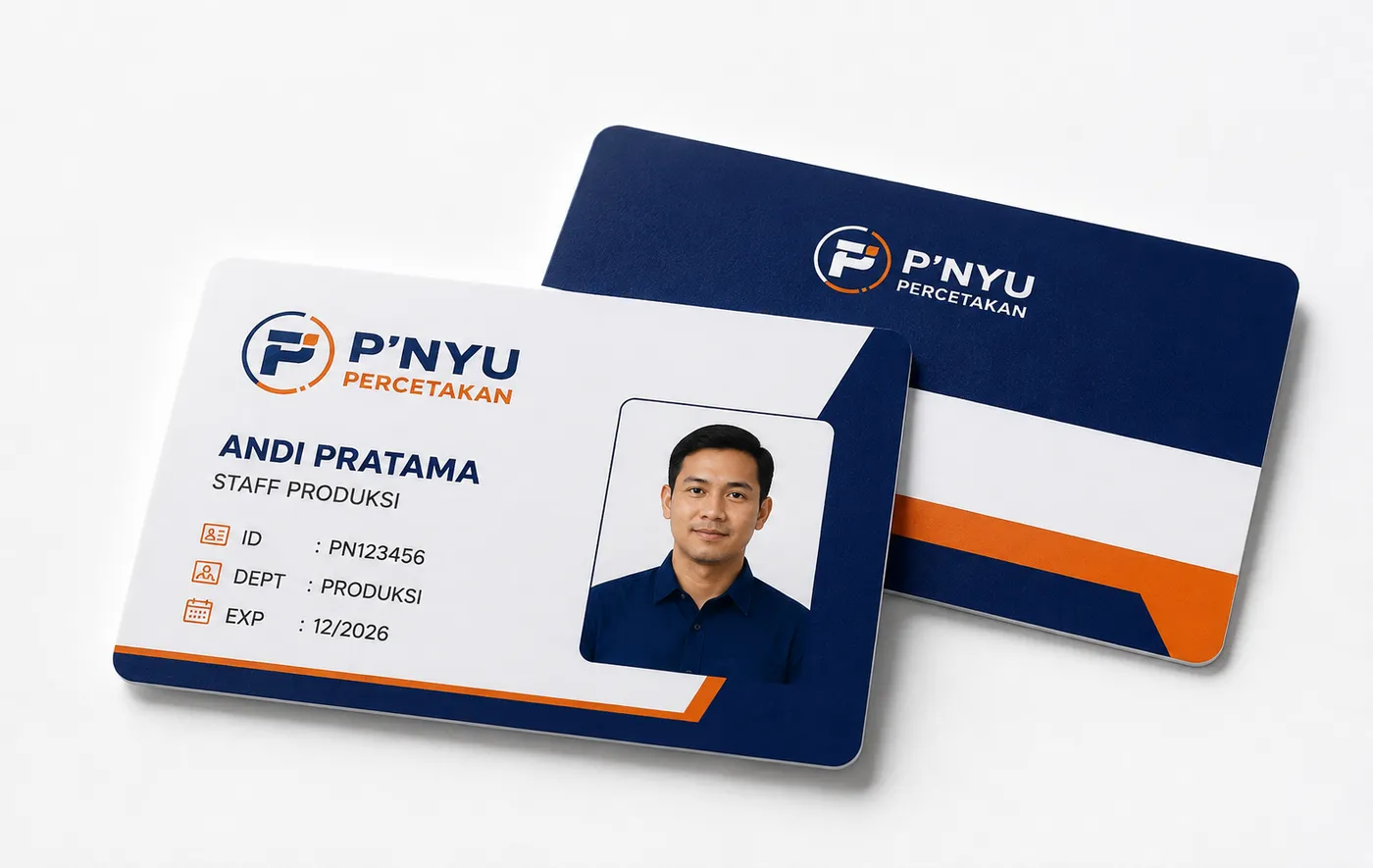 Mockup ID Card PVC dari katalog PNYU