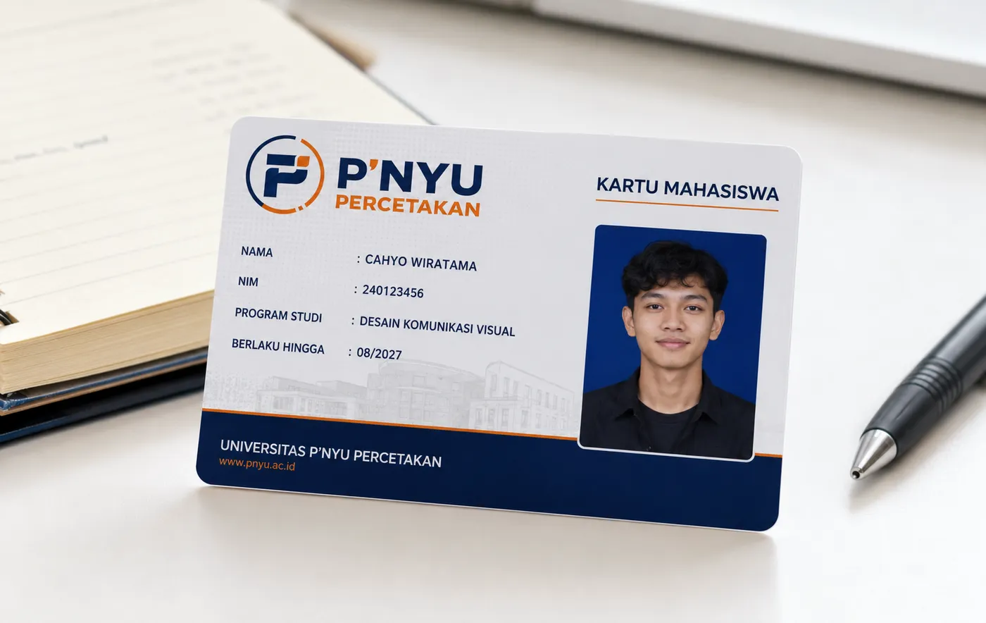 Mockup ID Card Pelajar dari katalog PNYU