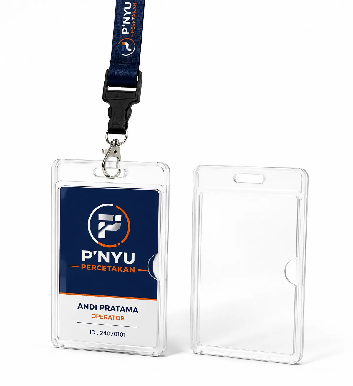 Mockup Holder ID Card dari katalog PNYU