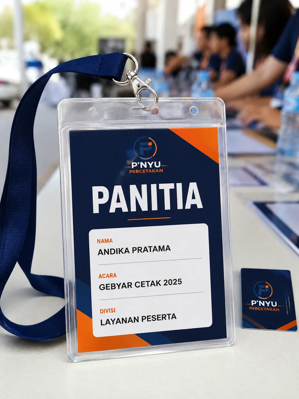 Mockup Kartu Panitia dari katalog PNYU