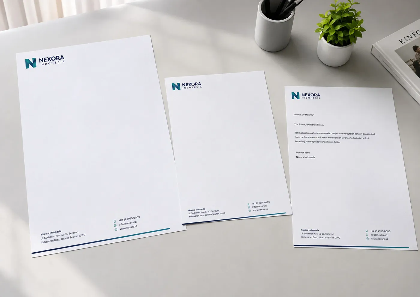 Mockup Kop Surat dari katalog PNYU