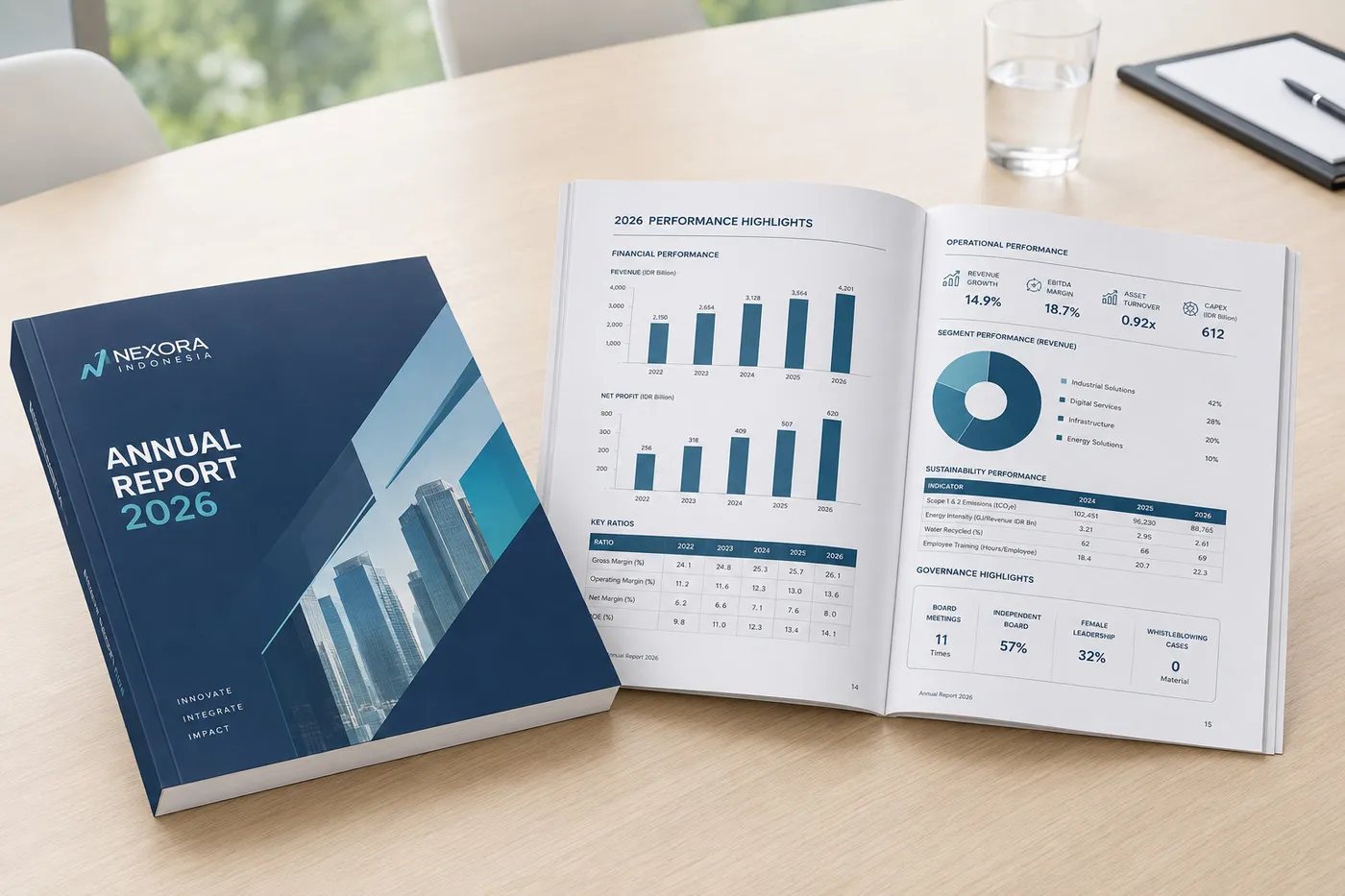Mockup Annual Report dari katalog PNYU