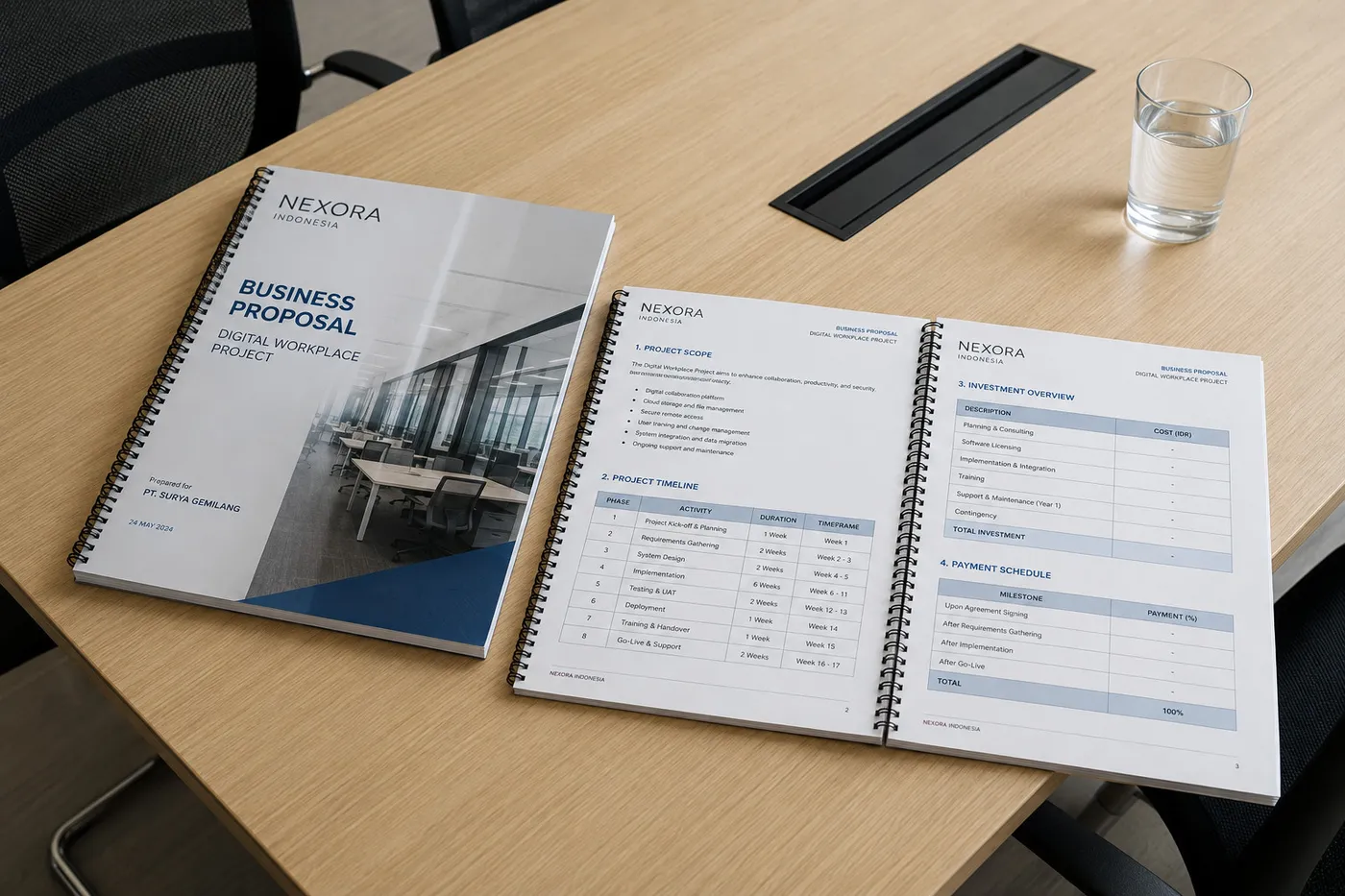 Mockup Proposal dari katalog PNYU