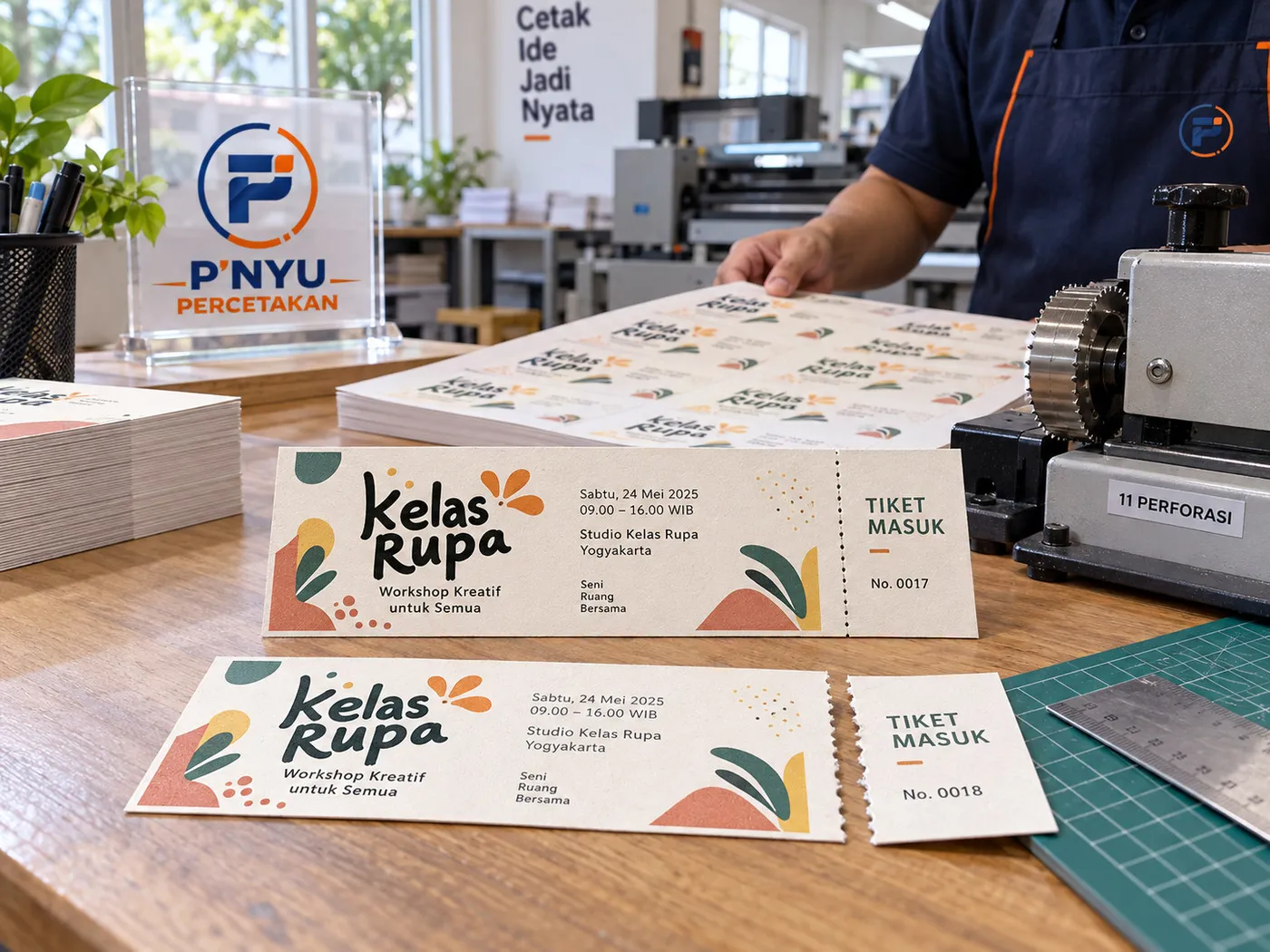Mockup Perforasi dari katalog PNYU