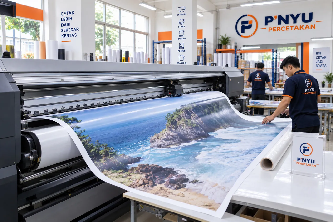 Mockup Print Large Format dari katalog PNYU